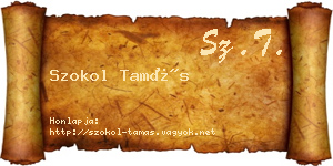 Szokol Tamás névjegykártya